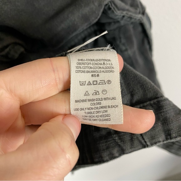 Free People Joshua Tree Oversized Gray Black Utility Cargo Jacket - Picture 10 of 13